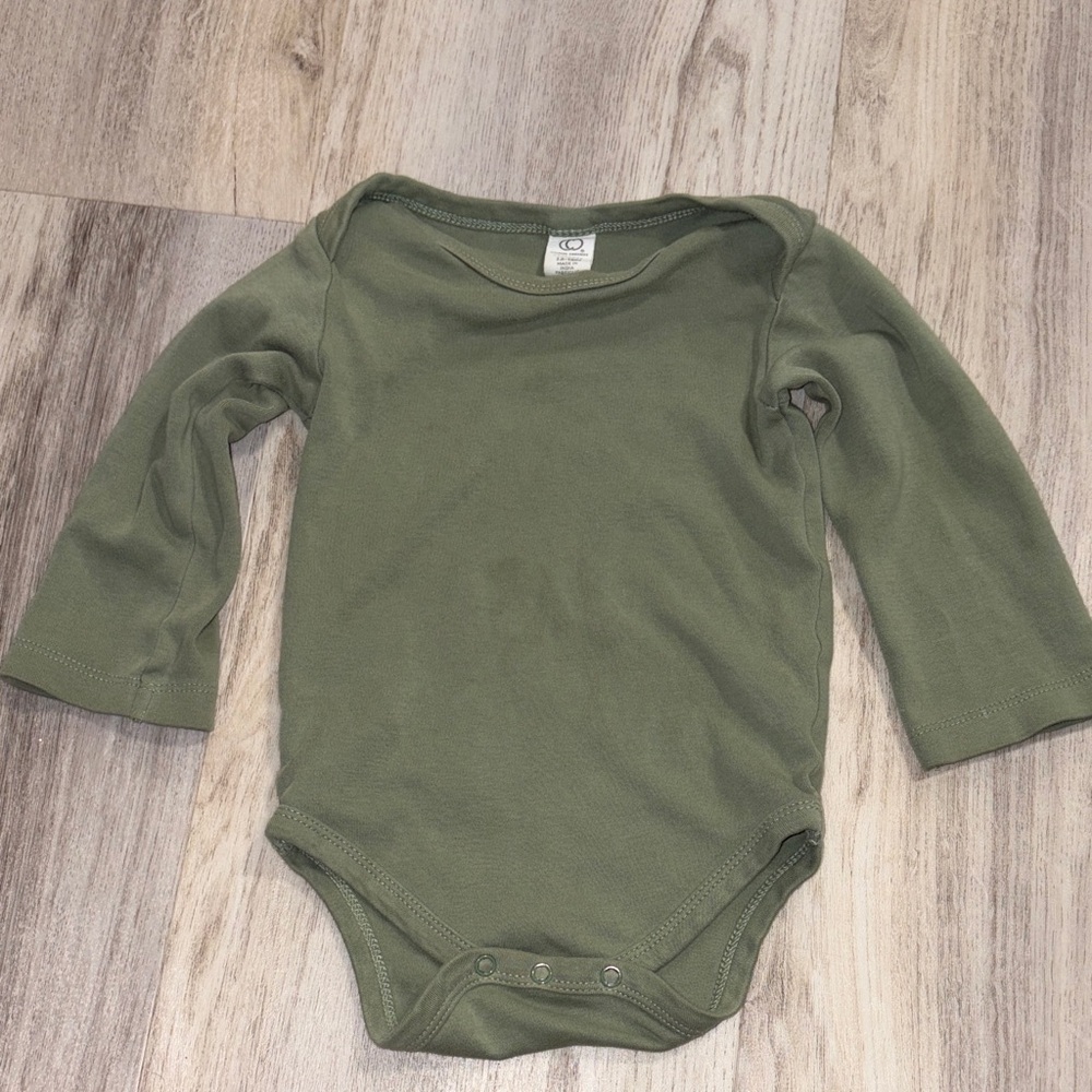 Colored Organics Forest Green Long Sleeve Bodysuit